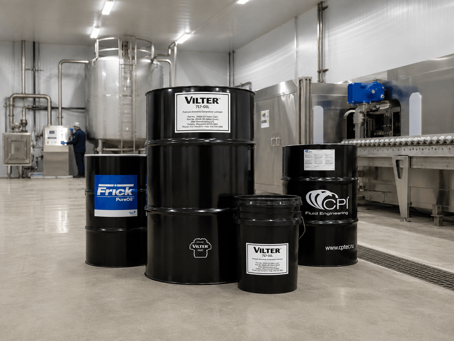 Aceites industriales para mantenimiento y lubricación de equipos.