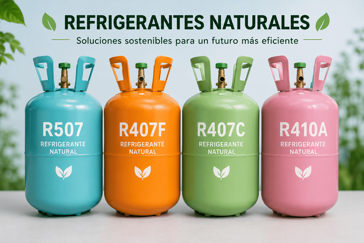 Refrigerantes naturales para aplicaciones industriales y sistemas especializados.